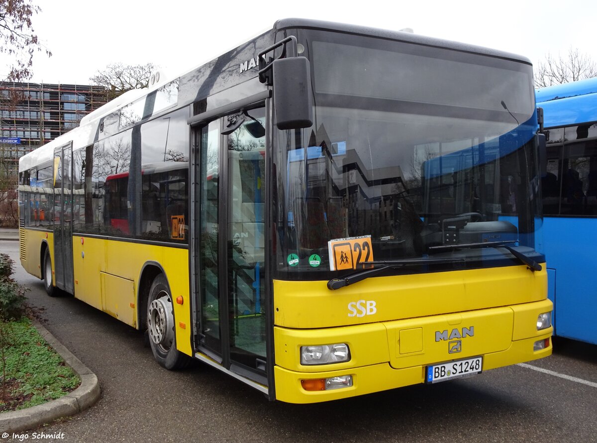 Süsser Reisen & Transport aus Deckenpfronn | BB-S 1248 | MAN NL 313 | 31.01.2016 in Sindelfingen