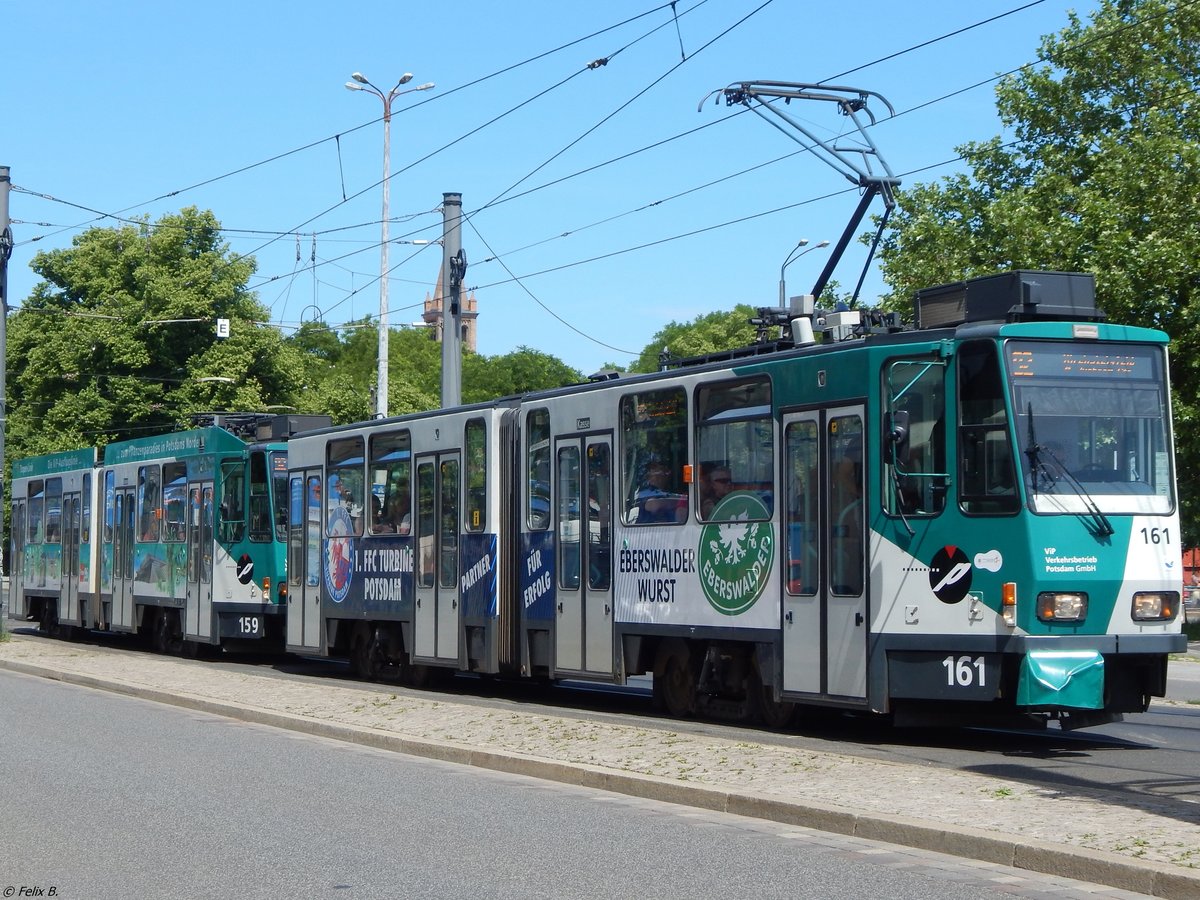 Tatra Nr. 161 und 159 der ViP in Potsdam.