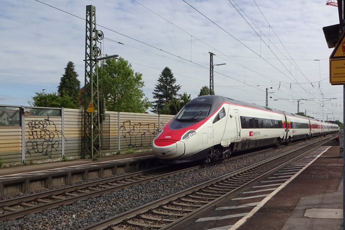 Testfahrt für SBB 503 020 durch Bad krozingen am 31 mai 2019.