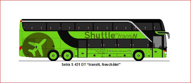 transN, La Chaux-de-Fonds - Nr. 80/NE 192'080 - Setra S 431 DT