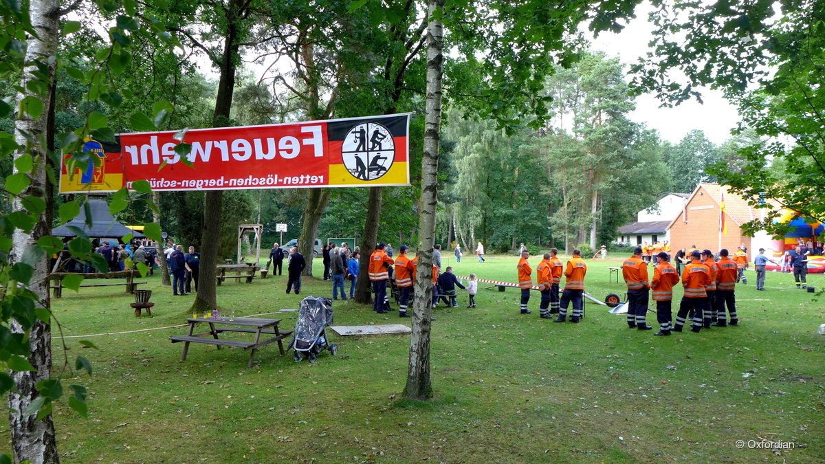 Trauen, Lüneburger Heide: Feuerwehrfest 2016 in Trauen.