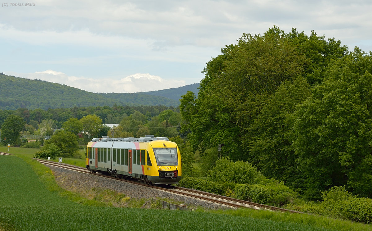 TSB (HLB) Lint 41 rollt hinter Schneidhain Bergab nach Kelkheim am 15.05.2016
