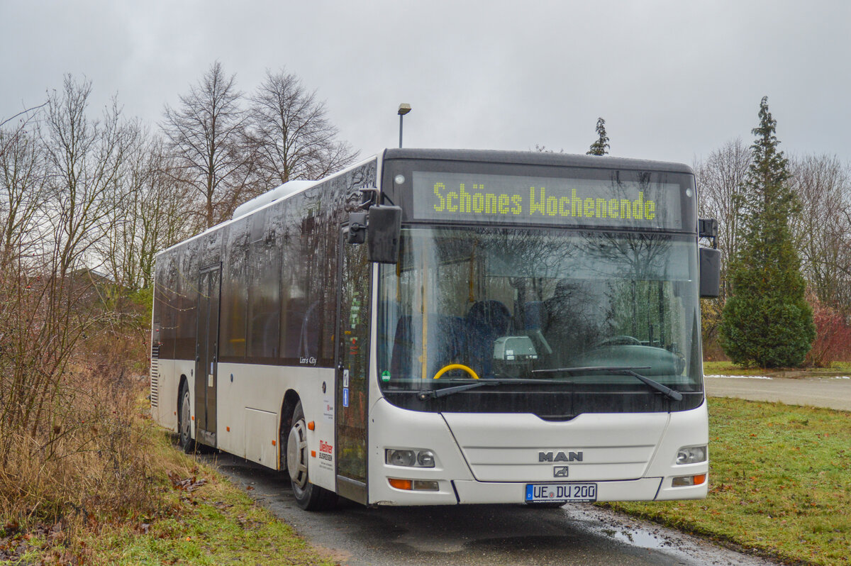 UE-DU 200 am 21.01.2023 abgestellt in Uelzen. 