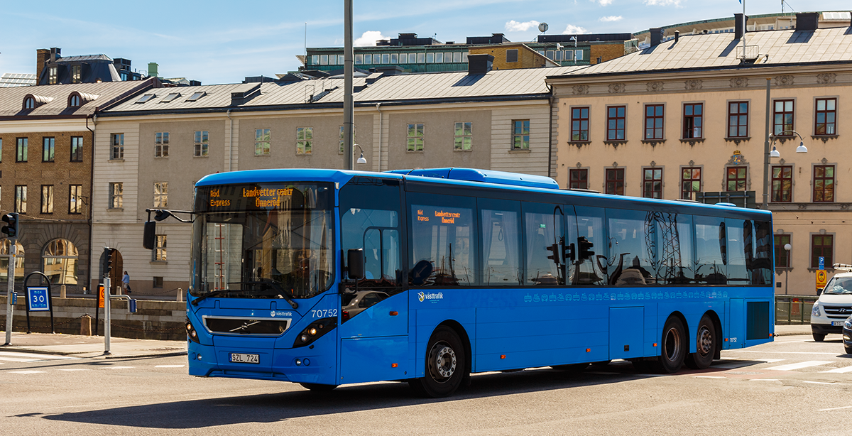 Vsttrafik | Volvo 8900 - Wagen 70752
; Aufgenommen am 13.08.2015 in Schweden, Gteborg