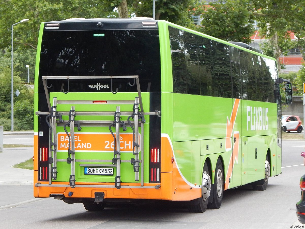 Van Hool EX16 von FlixBus/Klein Wiele aus Deutschland in Karlsruhe.