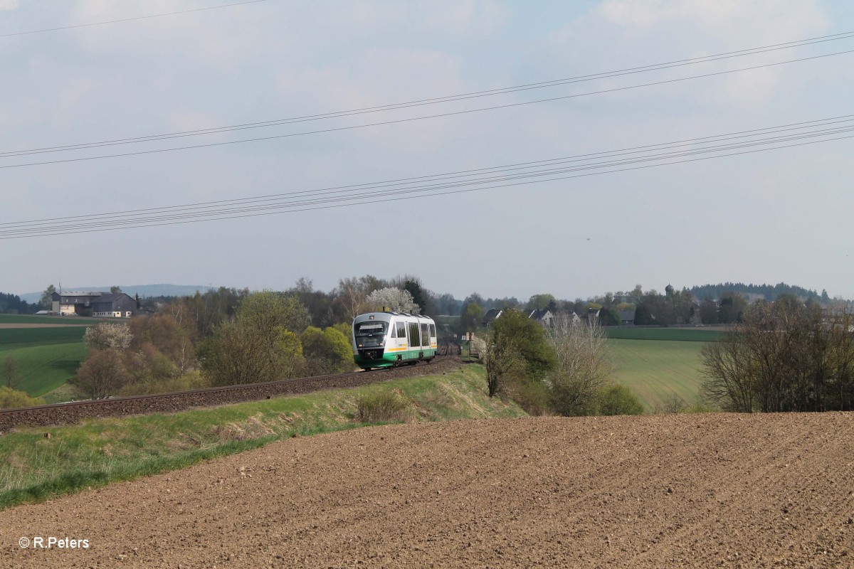 VBG aus Cheb nach Marktredwitz beim Viaduckt Seußen. 13.04.14