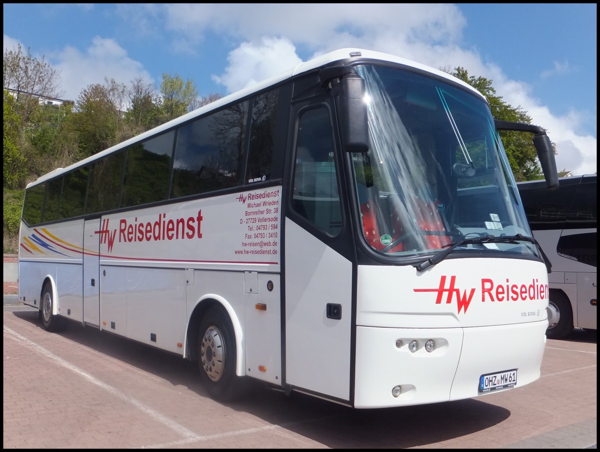 VDL Bova Futura von HW-Reisedienst aus Deutschland im Stadthafen Sassnitz.