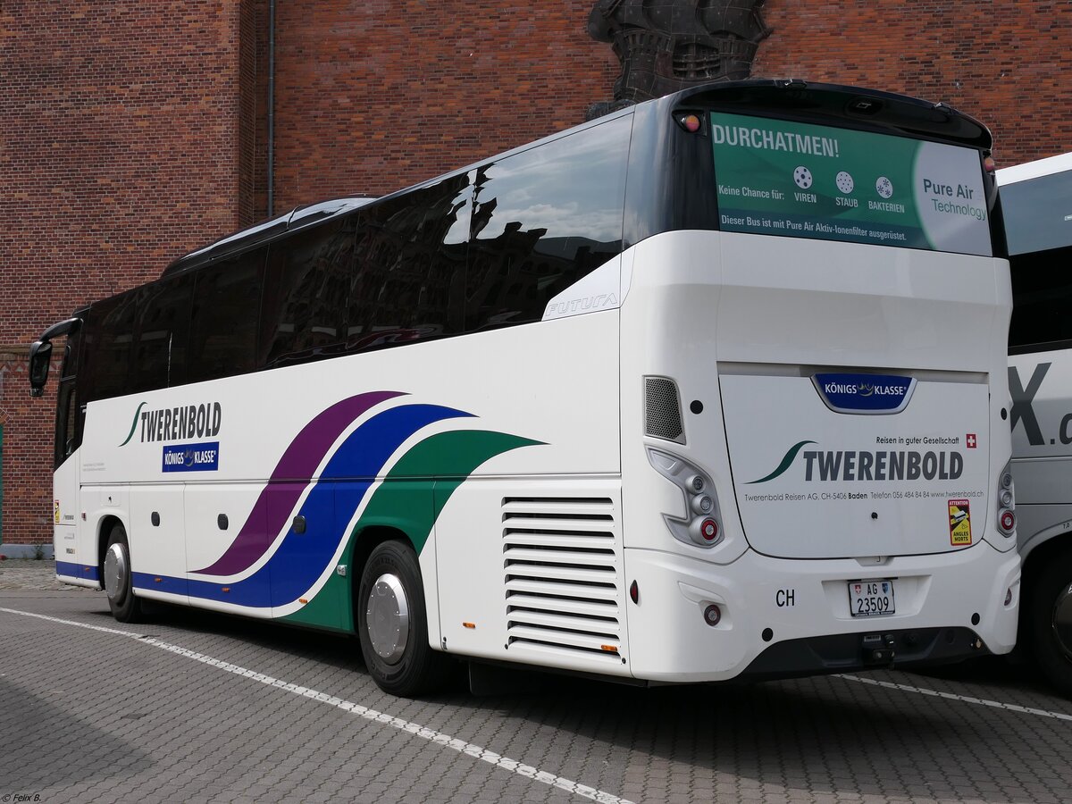 VDL Futura von Twerenbold aus der Schweiz in Stralsund.