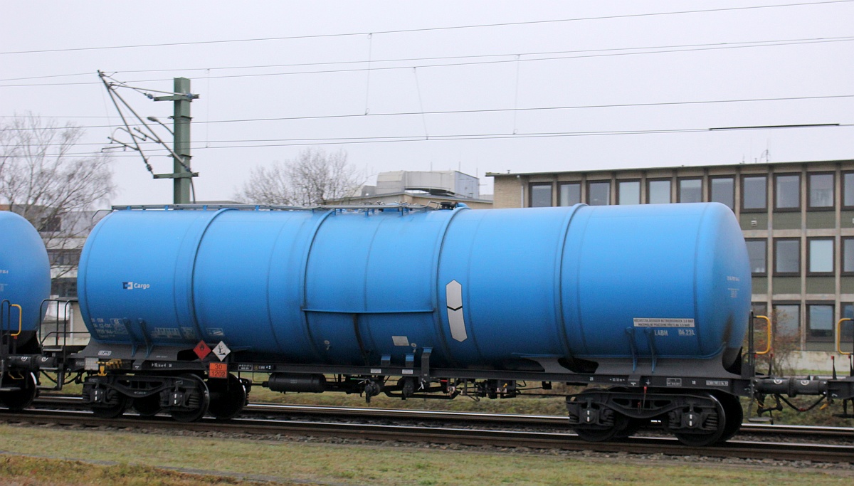 Vierachsiger Kesselwagen CDC 3154 7929 144-2 CZ-CDC Zacns Einfahrt Hohe Schaar 28.11.2020