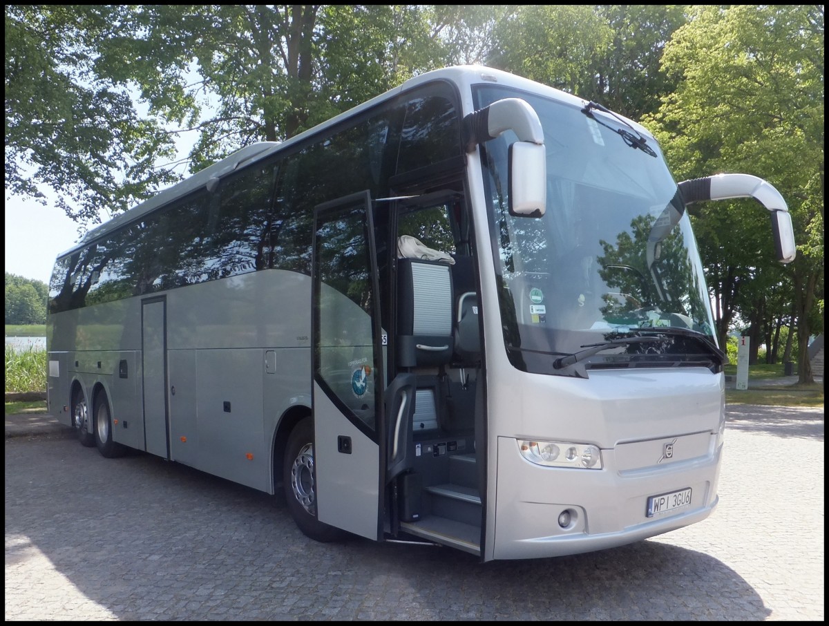 Volvo 9700 von Delta Travel aus Polen in Ravensbrck.