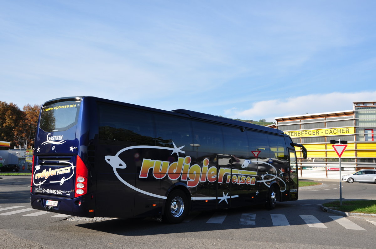 Volvo 9700 vom Reisebro Stefan Rudiger aus sterreich in Krems gesehen.