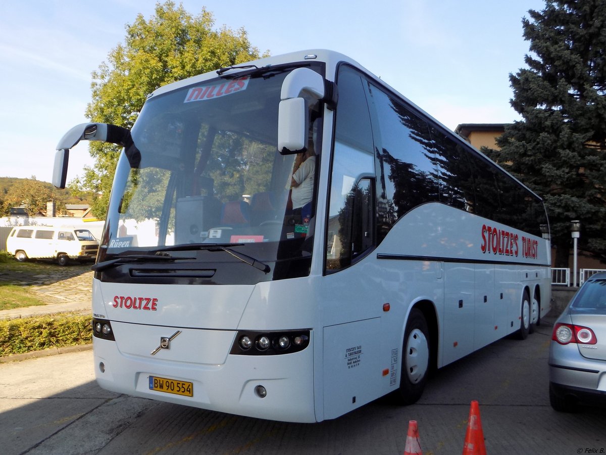 Volvo 9700 von Stoltze's Turist aus Dänemark in Sassnitz.