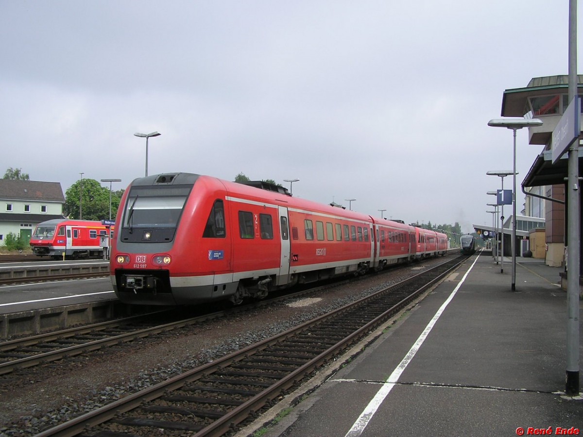 VT 612 als IRE Dresden-Nrnberg umgeleitet ber Weiden/OPf.