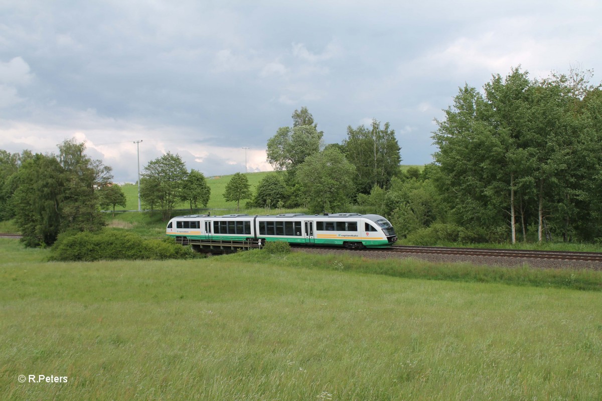 VT16  Stadt Regensbug  als VBG 74265 Marktredwitz - Regensburg bei Rothenbach im Steinwald. 27.05.14