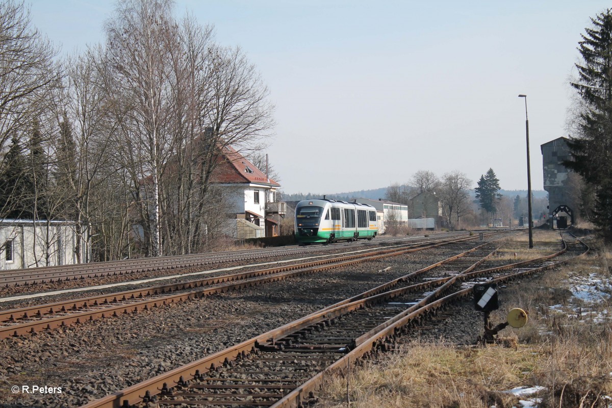 VT19 als OPB79718 Regensburg - Marktredwitz in Pechbrunn. 27.02.16