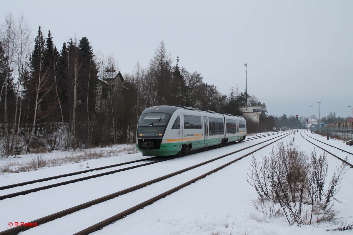 VT19  Landkreis Tirschenreuth  als VBG74257 Marktredwitz - Regensburg in Wiesau. 30.01.14