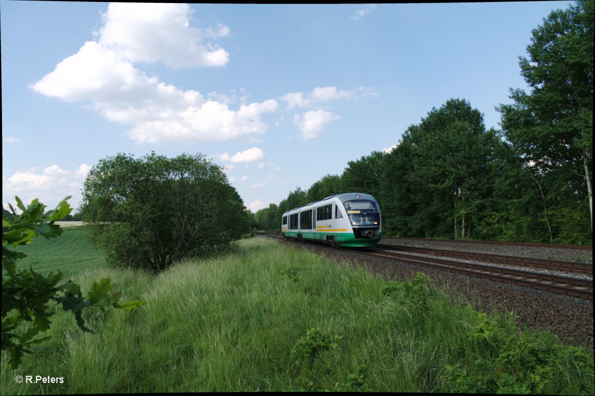 VT20 als OPB74271 Marktredwitz - Regensburg bei Schöönfeld. 12.06.15