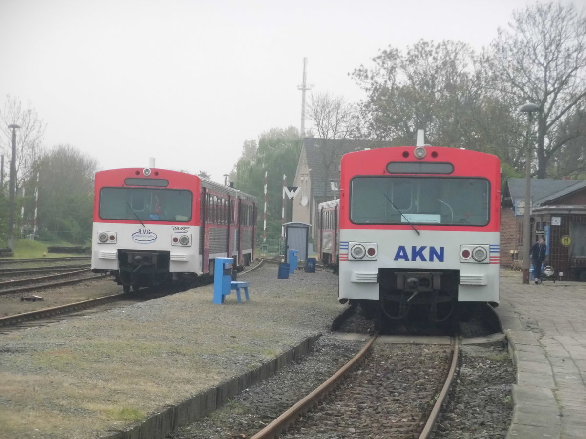 VT2E´s im Bahnhof Egeln am 6.5.17