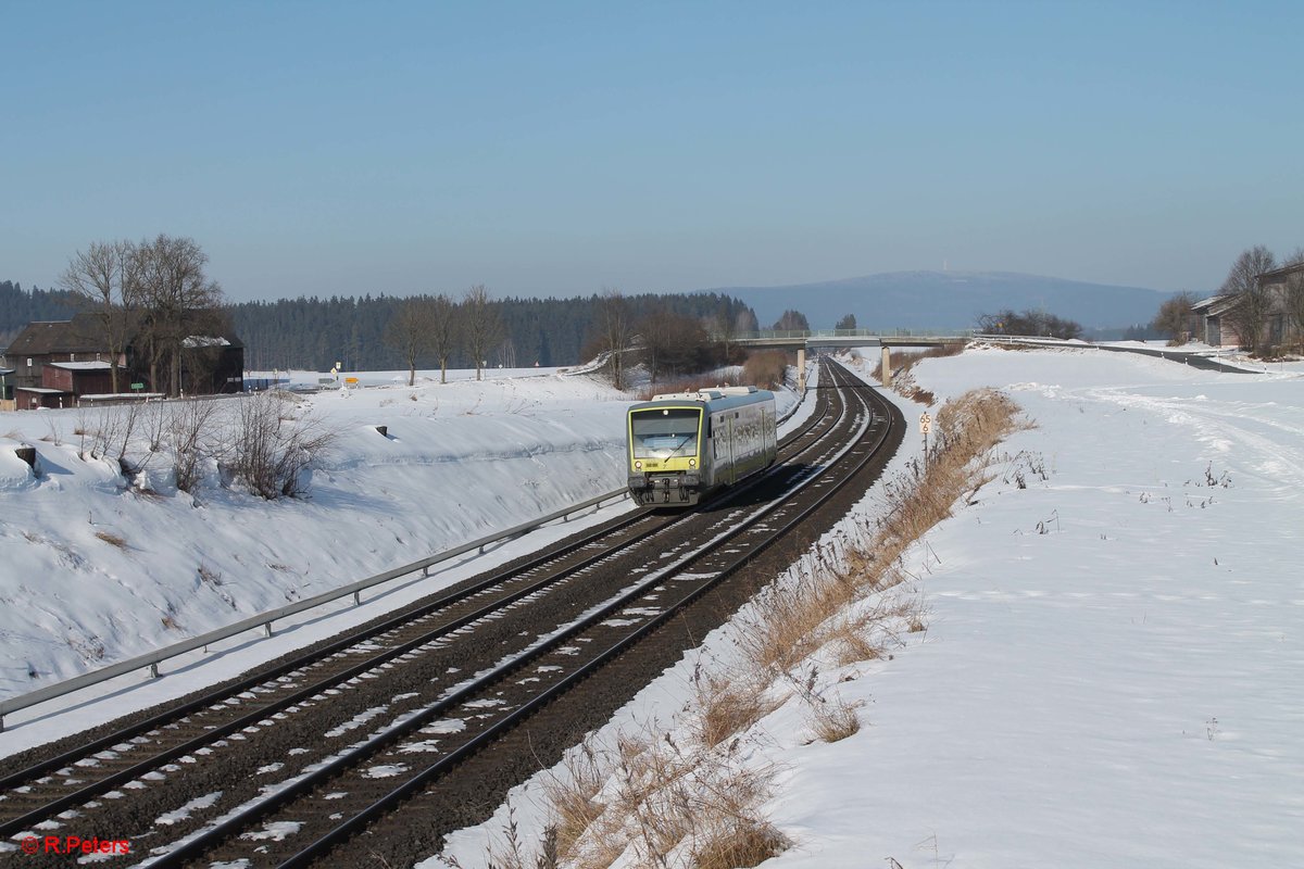 VT650 704 als AG84662 Bad Streben - Marktredwitz bei Neudes. 13.02.17