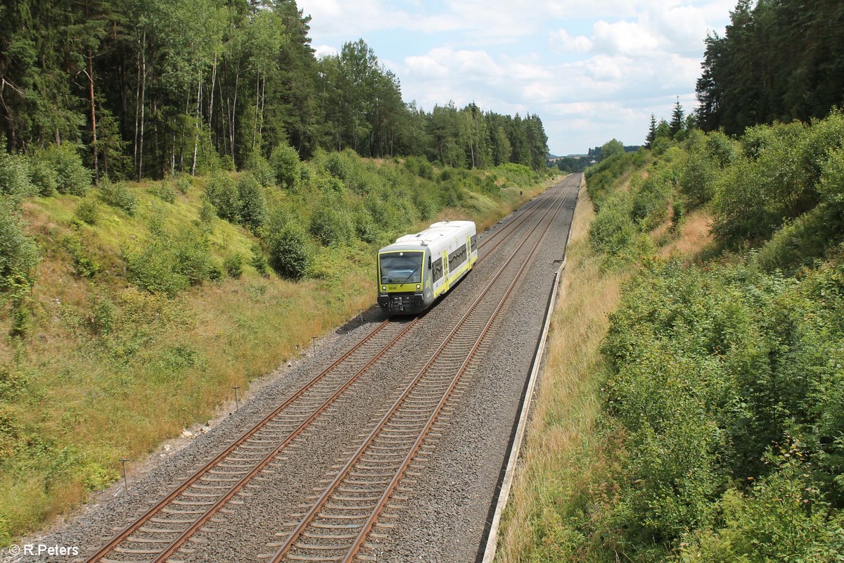 VT650 706 als ag84667 Marktredwitz - Bad Steben bei Großwendern. 21.07.17