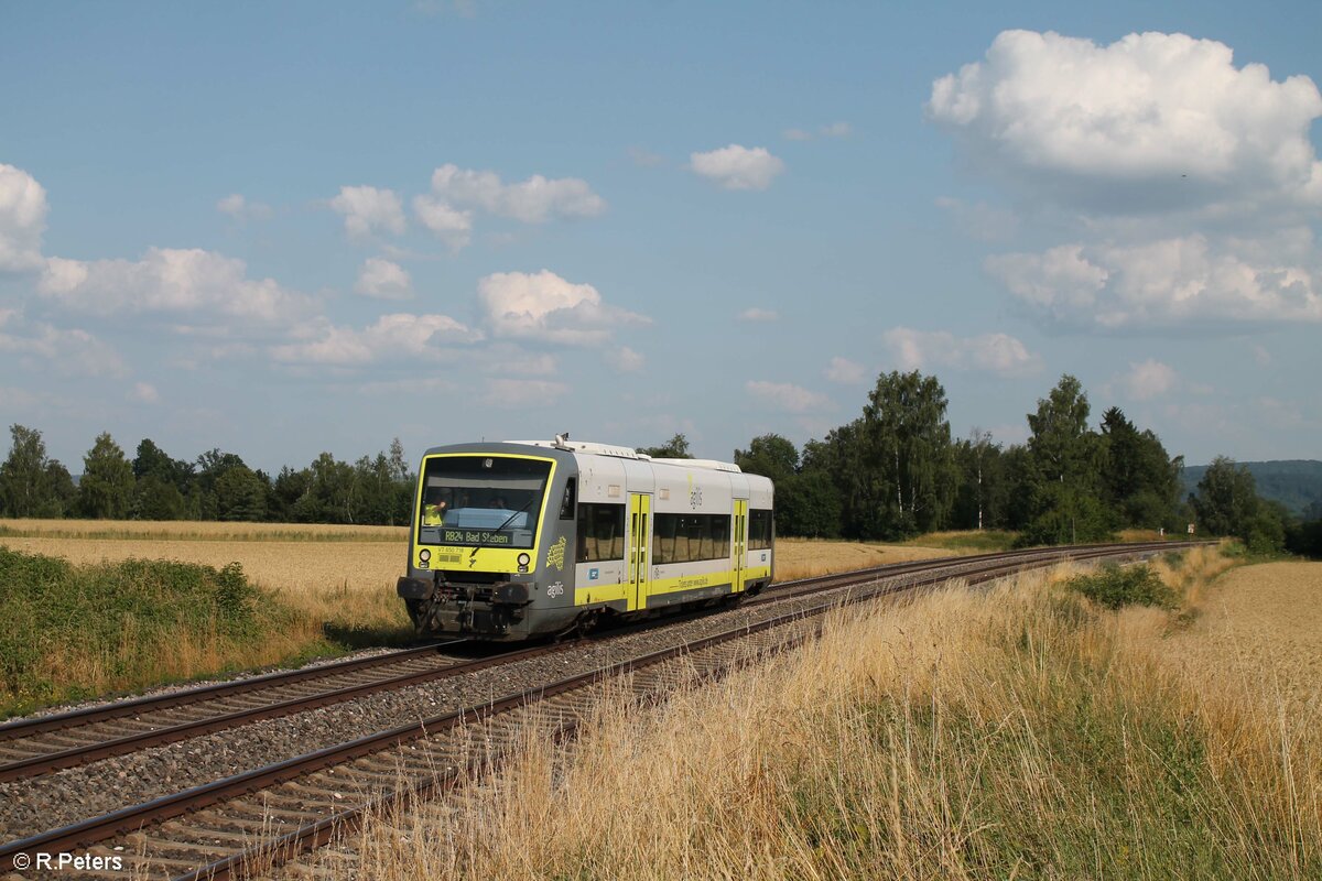 VT650 718 als RB24 84691 Bayreuth - Bad Steben bei Unterthölau. 23.07.21