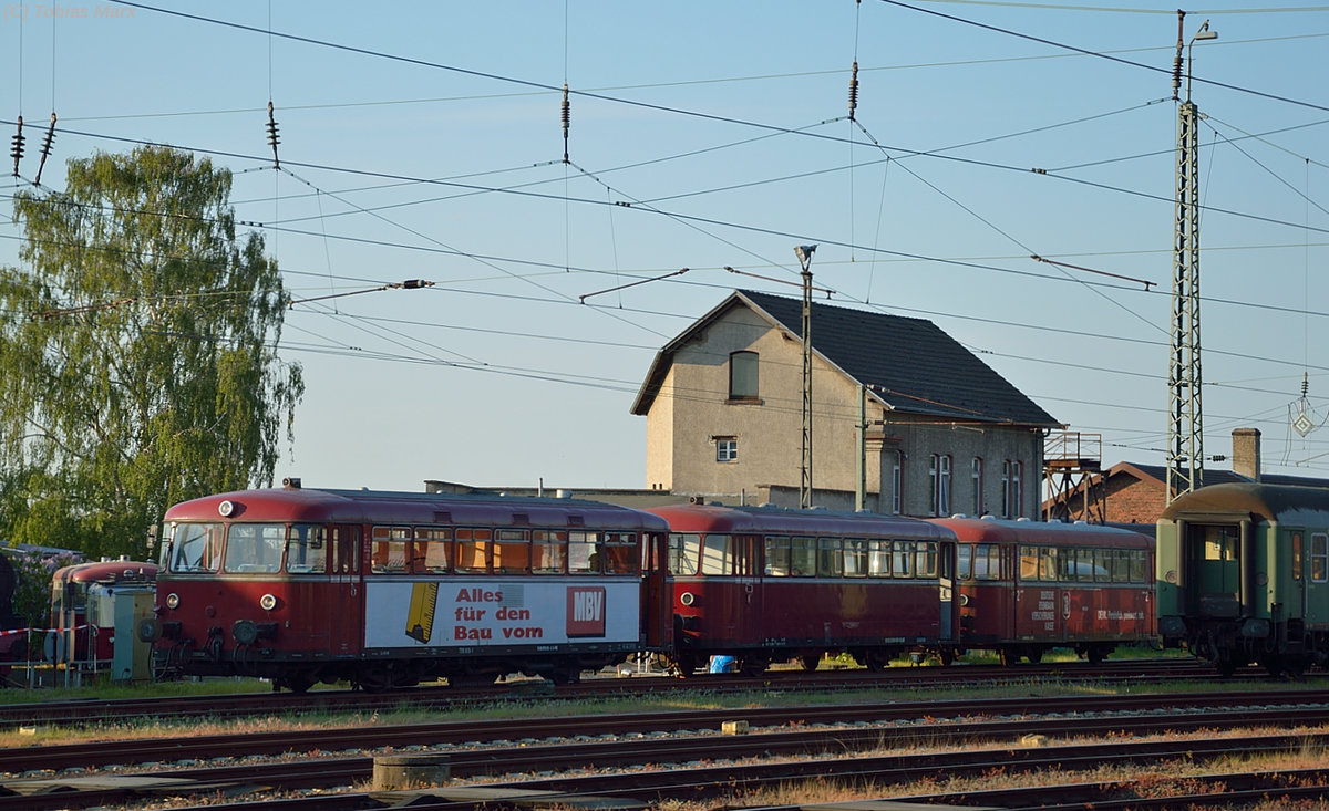 VT98 der Pfalzbahn beim rangieren in Darmstadt-Kranichstein am 06.05.2016