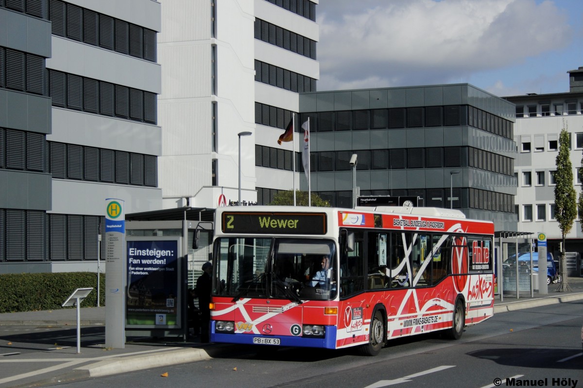 Wagen 53 ist einer der letzten MB 405 N2 die von Pader Sprinter eingesetzt werden.