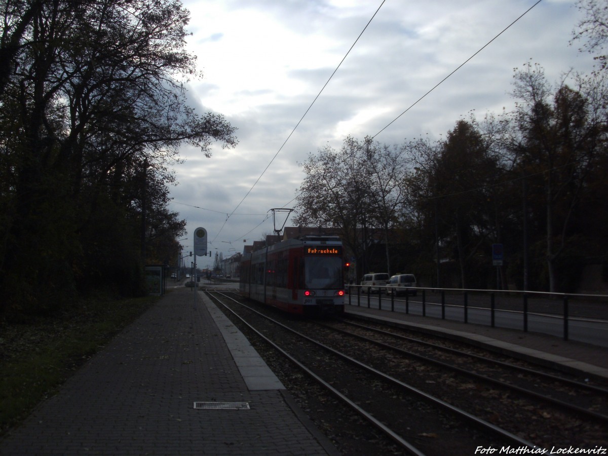 Wagen 601 der HAVAG unterwegs fr Fahrschulzwecke am 21.11.14