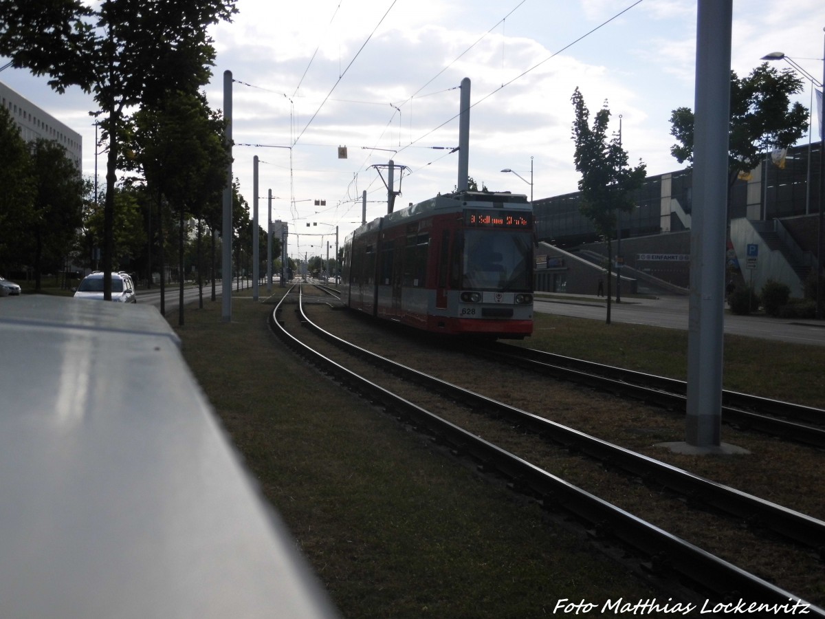 Wagen 628 der HAVAG unterwegs zur Soltauer Strae am 2.6.15