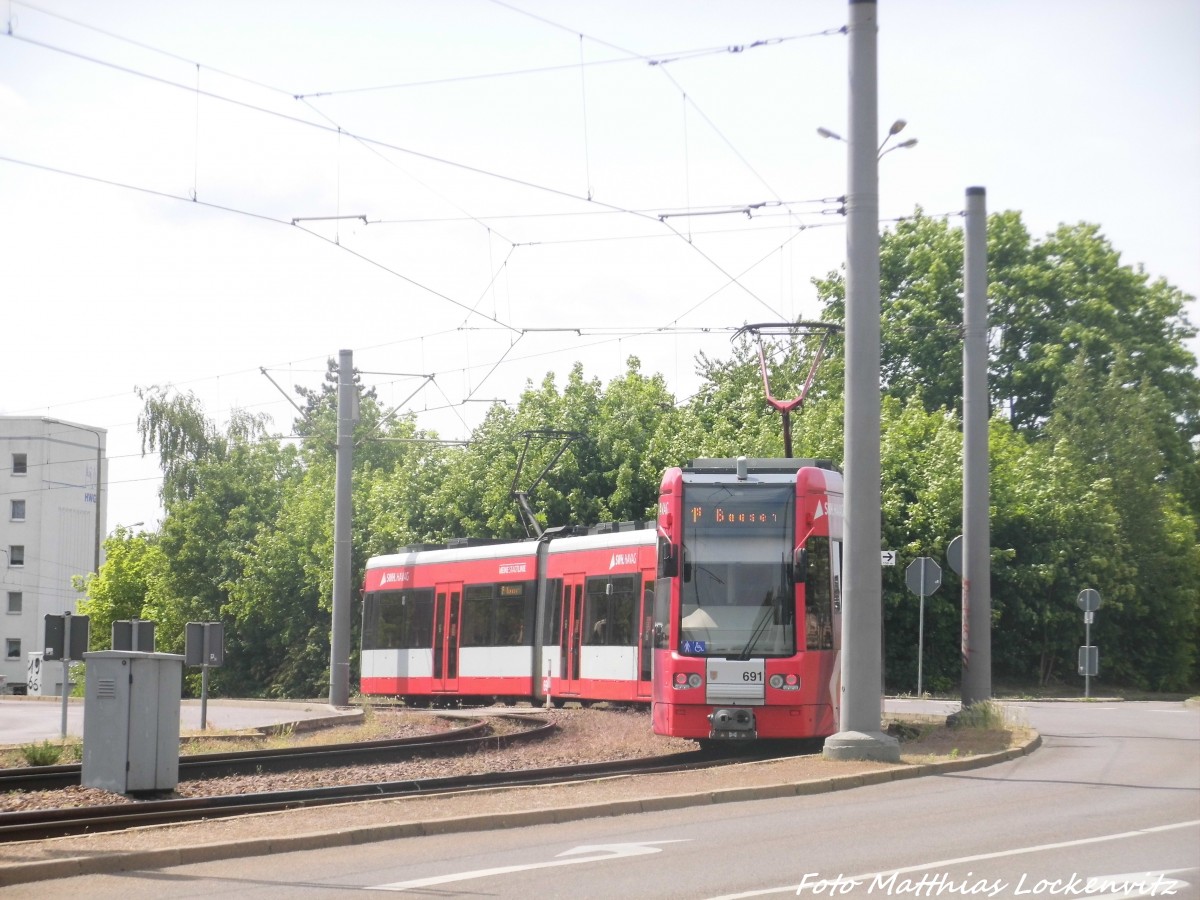 Wagen 691 unterwegs nach Beesen am 8.6.15