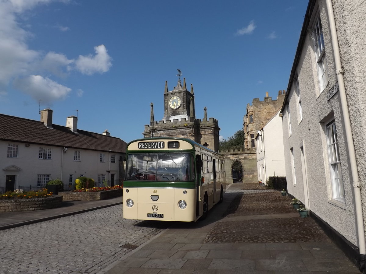 WBR 248
1964 Atkinson Alpha PL746HL
Marshall B45D
Sunderland Corporation #48.

WBR 248 was the final Atkinson bus chassis built.  Now restored and in the care of the North East Bus Preservation Trust.