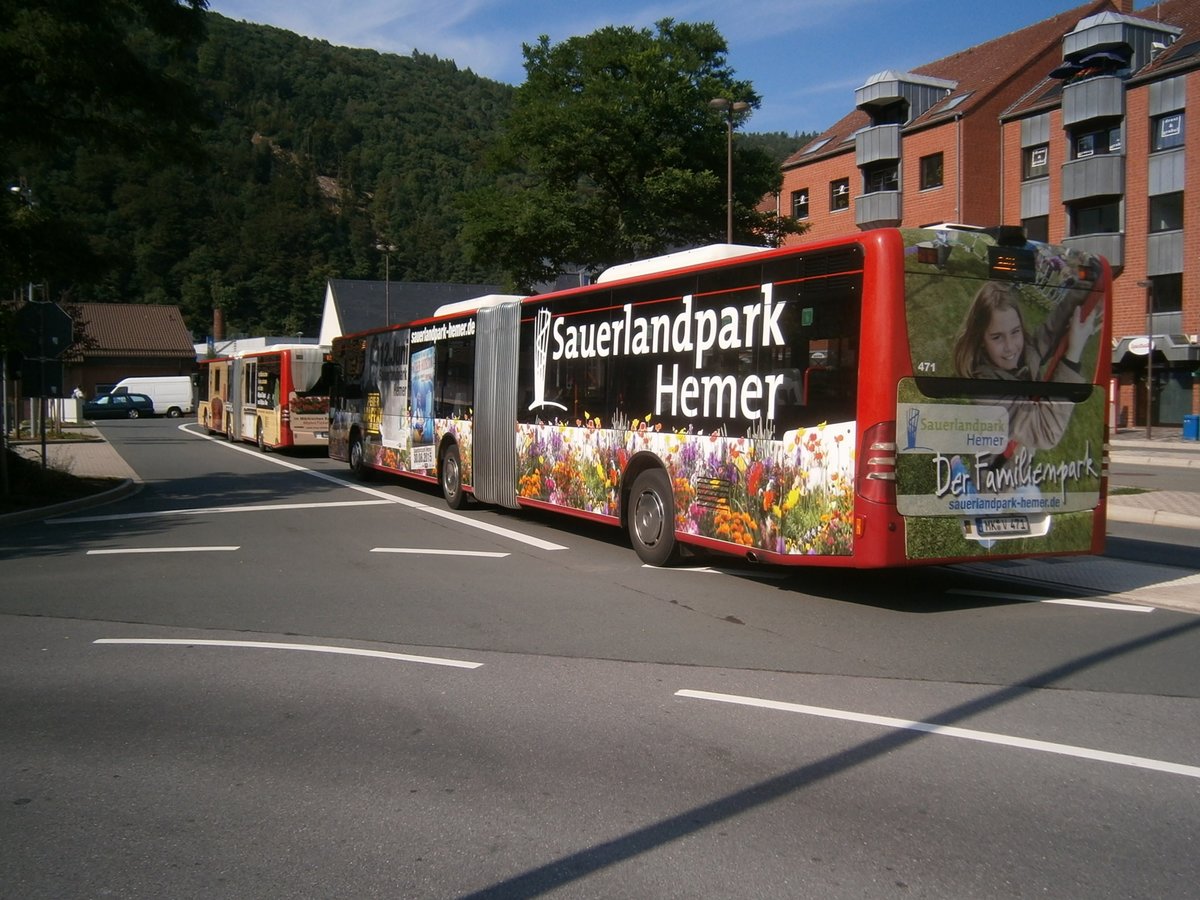 Werdohl Bahnhof ,Schienenersatzverkehr,Bus der MVG Lüdenscheid,, Aufnahmezeit: 2015:08:22 16:30:08