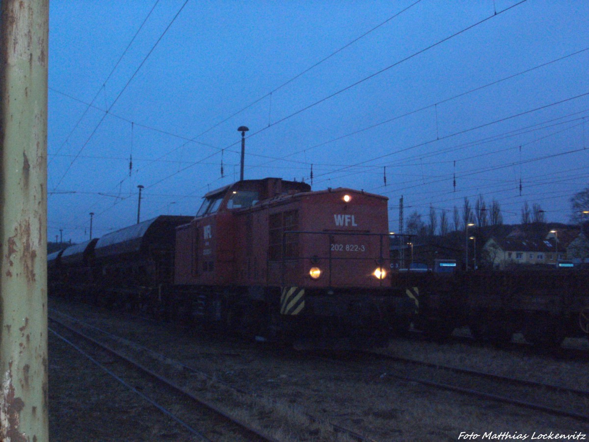 WFL 202 822-3 im Bahnhof Bergen auf R�gen am 17.12.13 