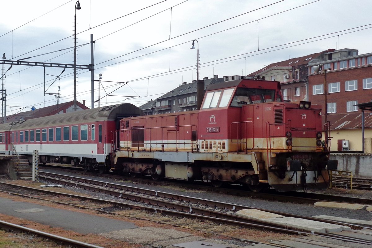 ZSSK 736 102 rangiert am 19 September 2017 in Bratislava hl.st.