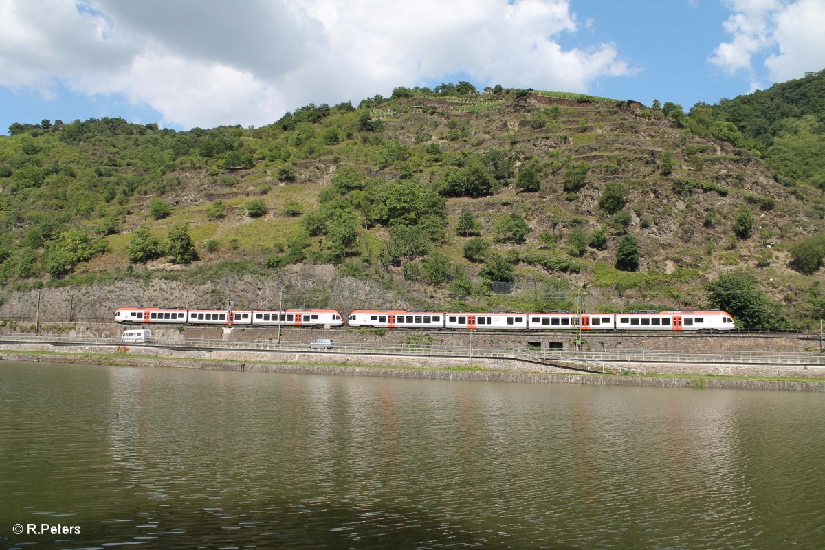 Zwei Vias auf dem Weg von Neuwied nach Frankfurt/Main bei St.Goarshausen. 16.07.14