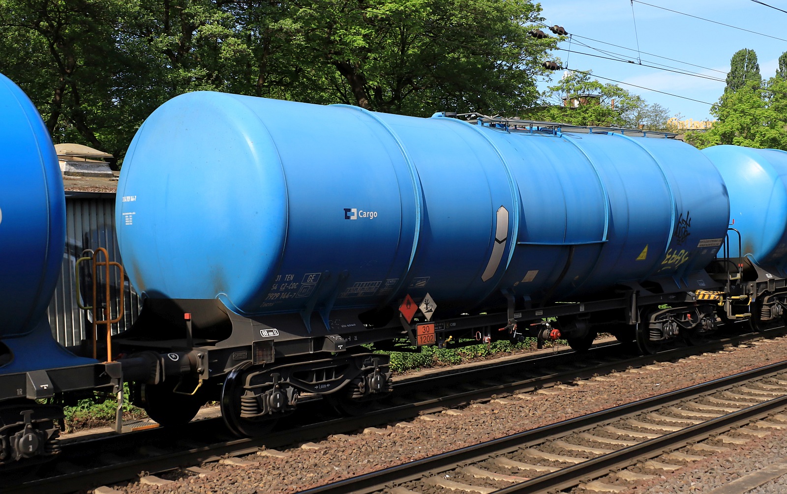 CZ-CDC 31 54 7929 144-7 Gattung Zacns, Volumen 88000l beladen mit 30/1202 Dieselkraftstoff, Gas- oder Heizungsöl. HH-Harburg 04.05.2024