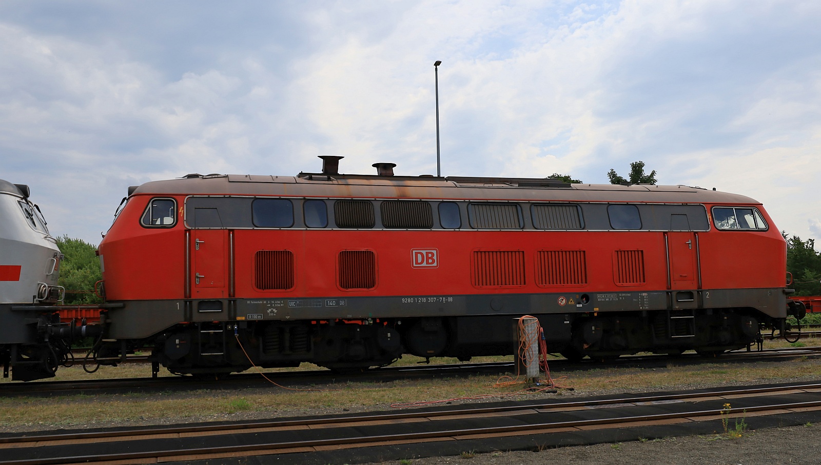 DB 218 307-7, REV/HB X/07.09.18, Verl/ANB/27.11.25. Niebüll Bw 20.07.2025 DB 218 307-7, REV/HB X/07.09.18, Verl/ANB/27.11.25. Niebüll Bw 20.07.2025