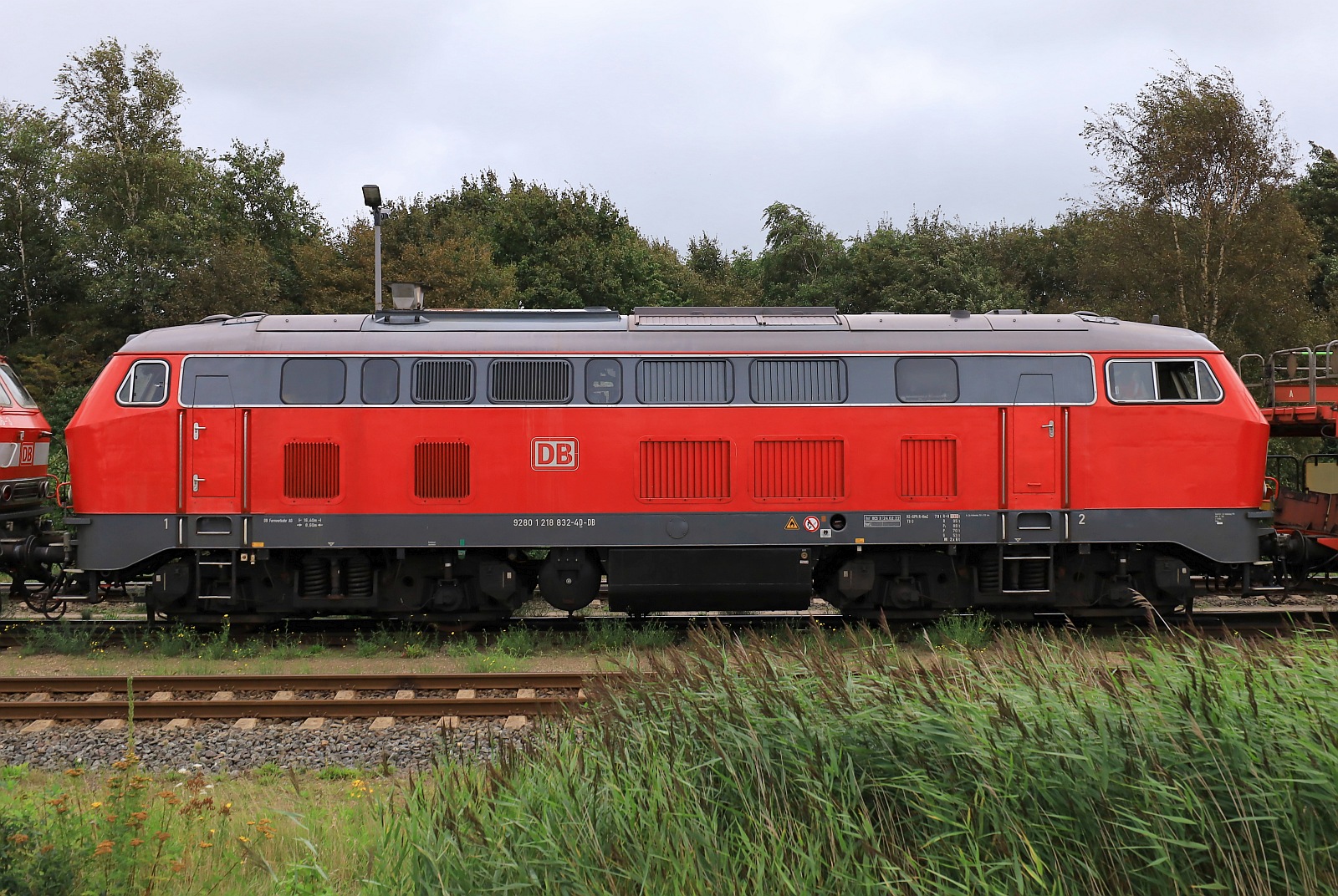 DB 218 832-4, ex DB 218 357-2 KM 19718 Bj 1975, Unt/BCS X/24.02.22. Niebüll 13.08.2023