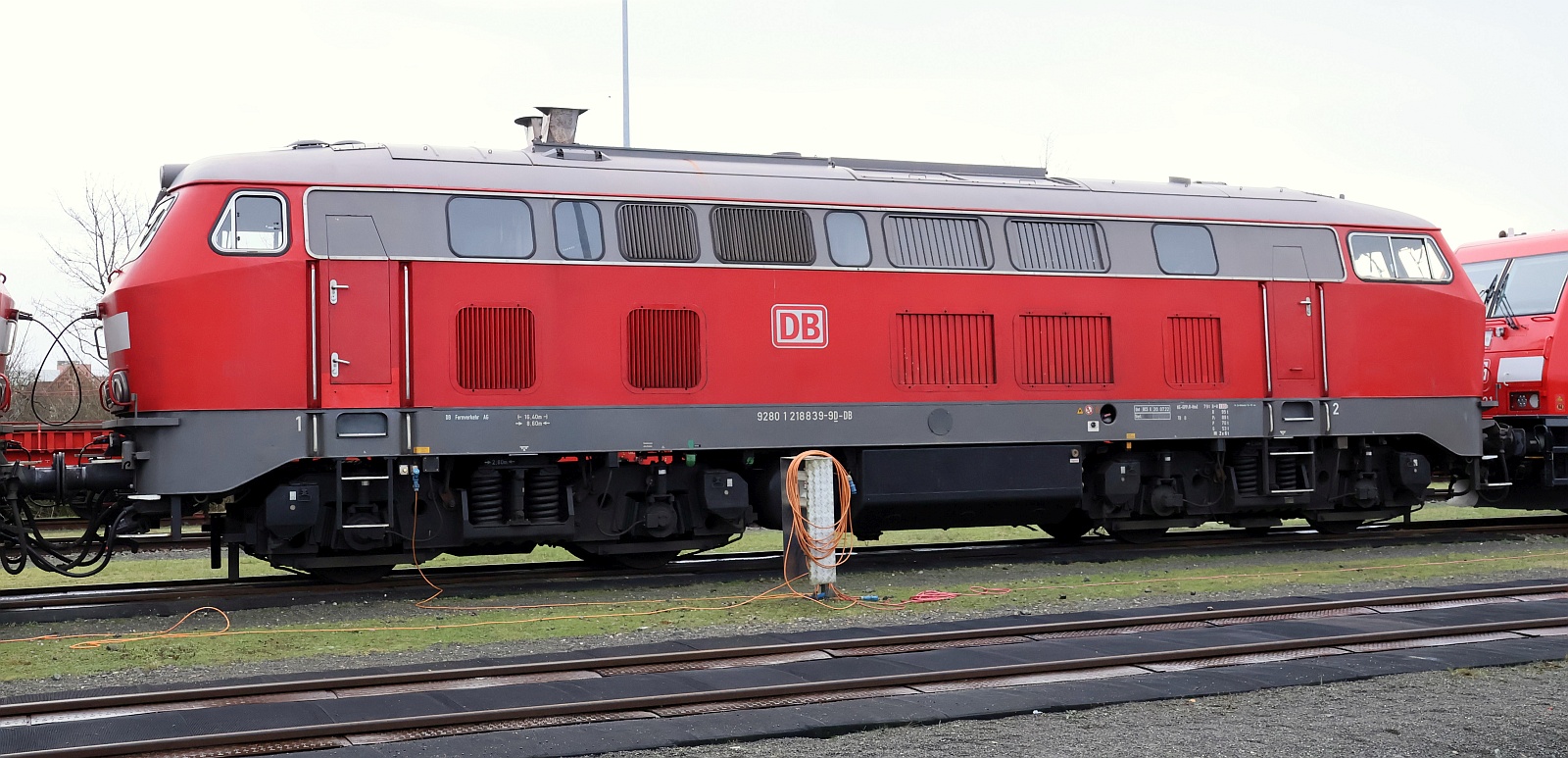 DB 218 839-9 (ex 218 317-6) REV/BCS X/20.07.22. Niebüll 30.01.2025 DB 218 839-9 (ex 218 317-6) REV/BCS X/20.07.22. Niebüll 30.01.2025