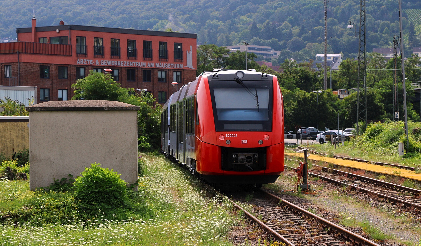 DB 622 042/542 ebenfalls abgestellt im Abstellbereich Bhf Bingen. 07.08.2024