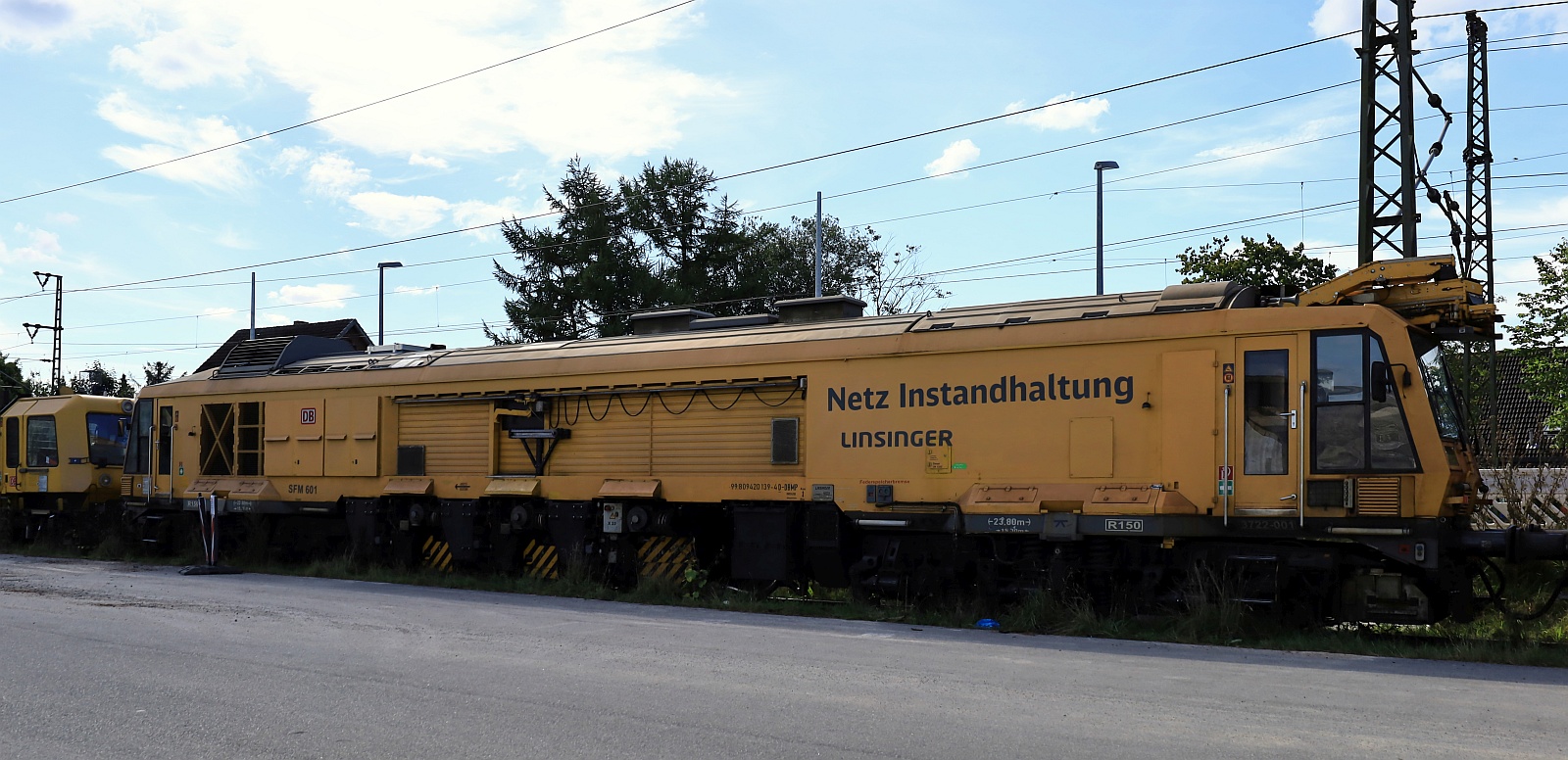 DB Netzinstandhaltung  767 101  SFM 601 Linsinger Schienenfräszug SF 03 FFS registriert unter 99 80 9420 139-4 D-DBMP abgestellt in Jübek. 07.09.2025 DB Netzinstandhaltung  767 101  SFM 601 Linsinger Schienenfräszug SF 03 FFS registriert unter 99 80 9420 139-4 D-DBMP abgestellt in Jübek. 07.09.2025