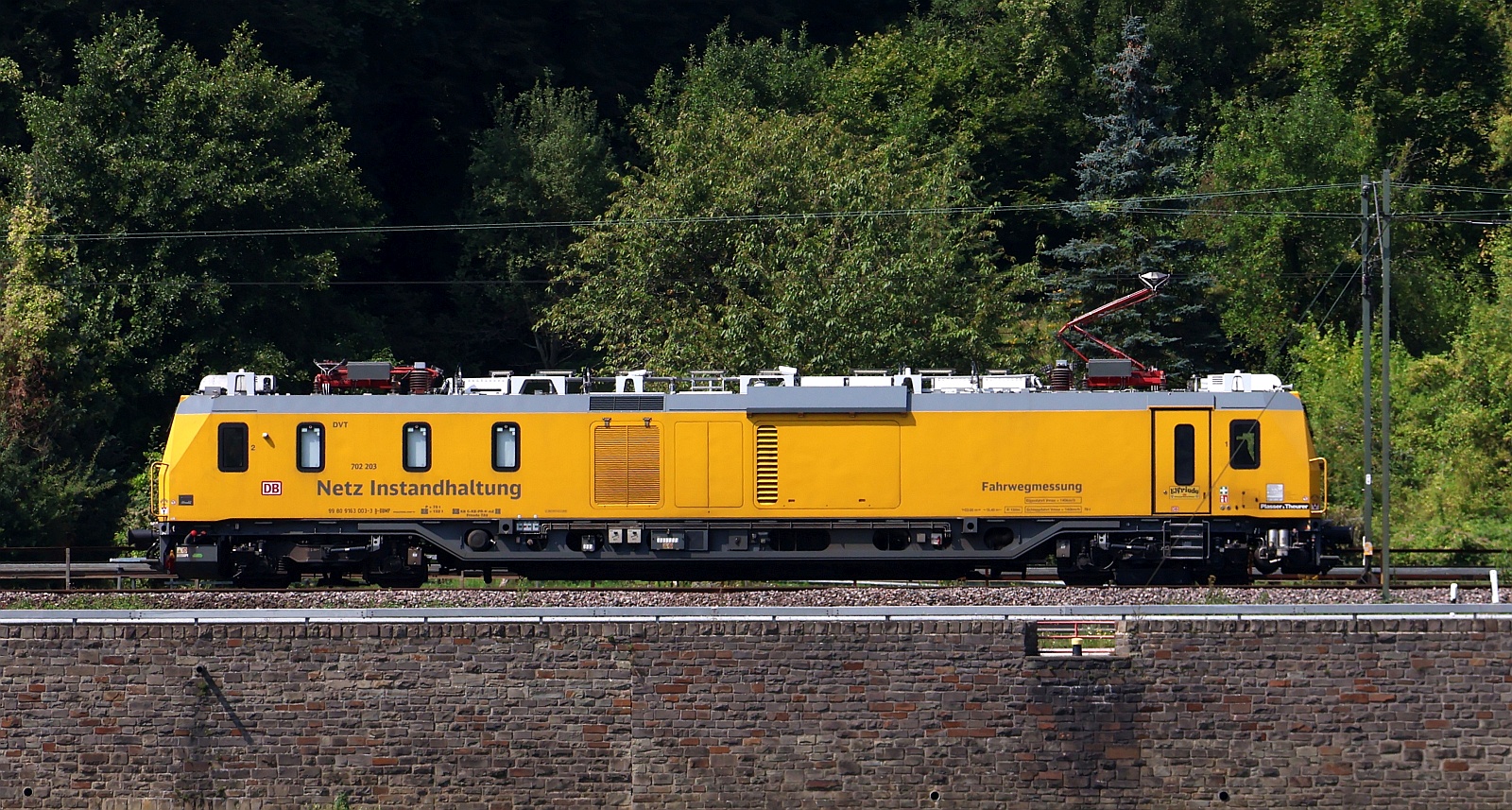 DB Netzinstandhaltung Fahrwegmessung DVT 702 203  Elfriede  oder 99 80 9163 003-3. Kestert 14.08.2025