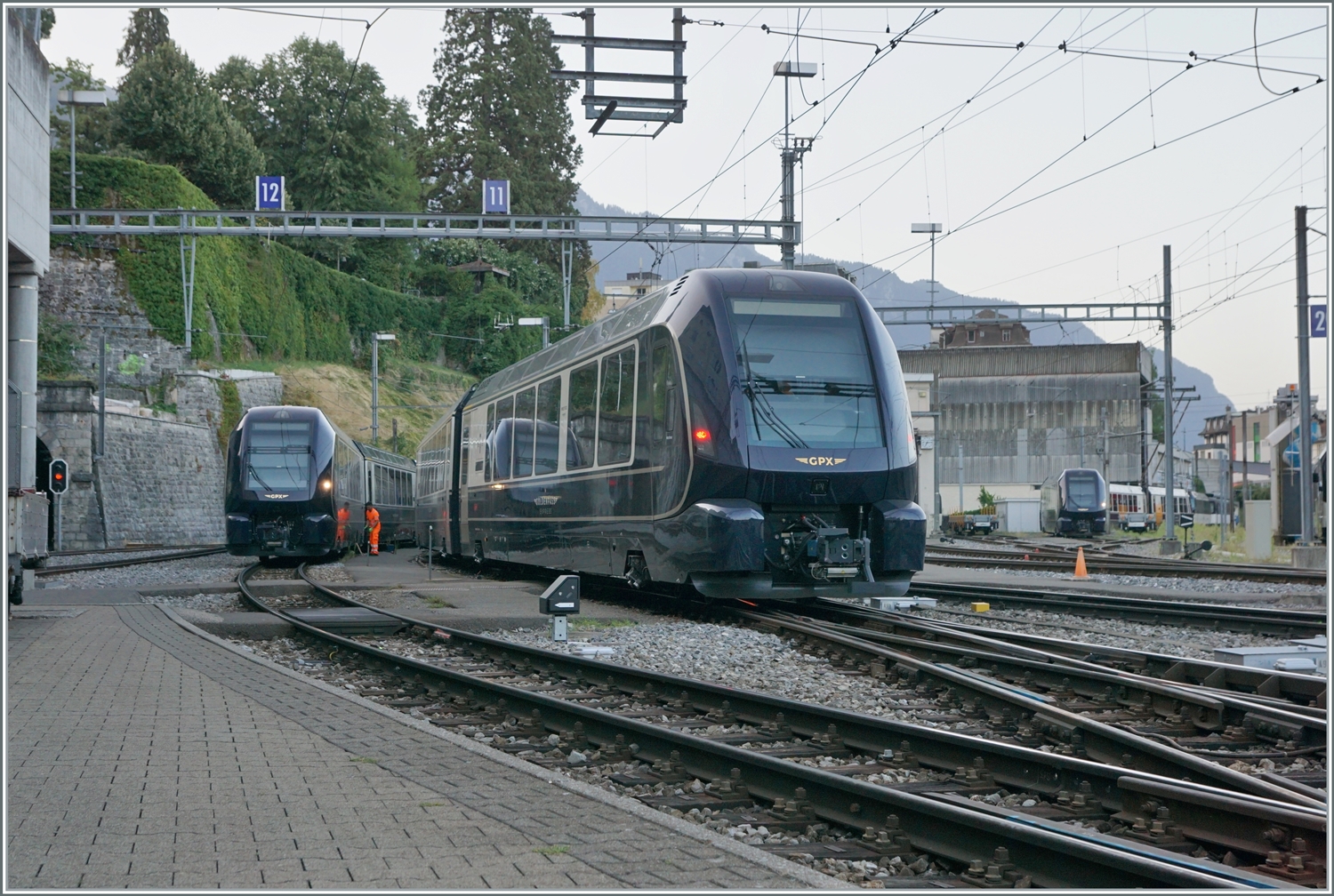 Der MOB Golden Pass Express GPX 4064 wird in Montreux bereit gestellt. 

24. Aug. 2023