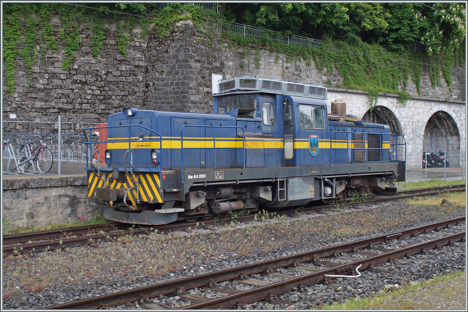 Die MOB Gm 4/4 2003 in Vevey. 

11.05.2023
