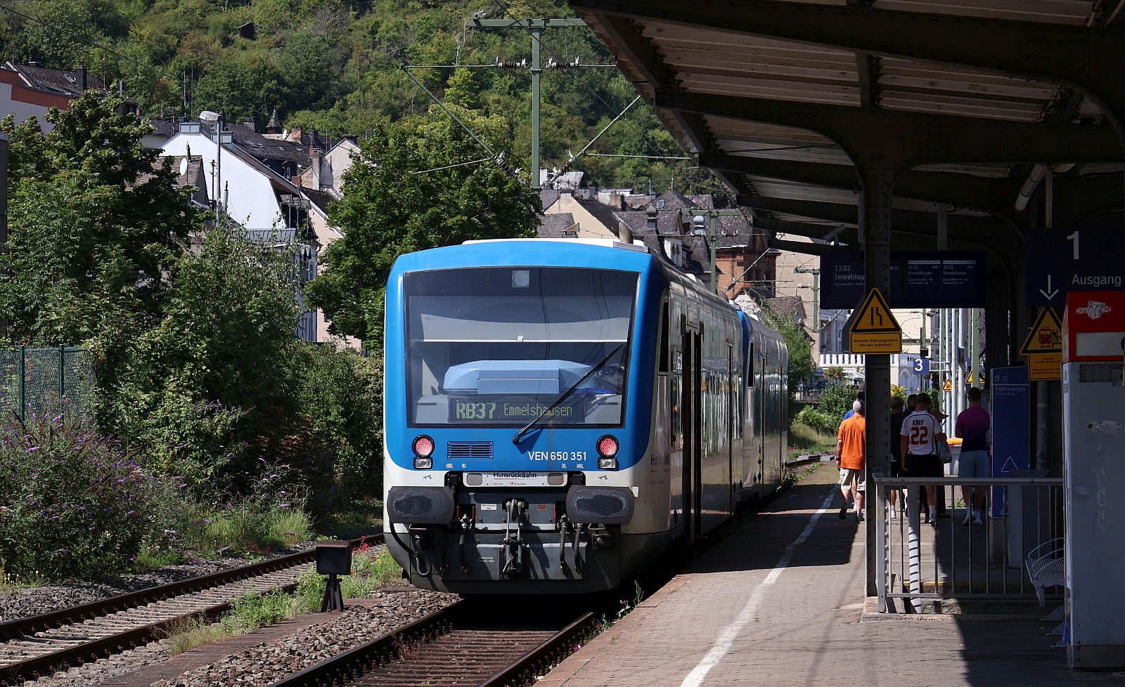 HunsrückBahn/VEN VT 351/0650 351-9 + VT352/0650 352-7 als RB37 nach Emmelshausen. Boppard Hbf 10.08.2025