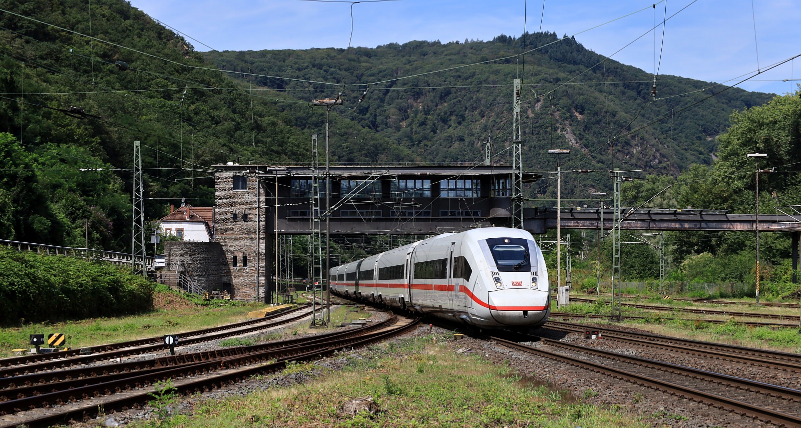 ICE Tz 9489 Einfahrt Bingen am Rhein 06.08.2024