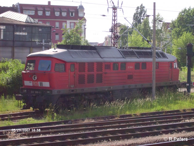 232 568-6 abgestellt in Frankfurt/Oder. 29.05.07