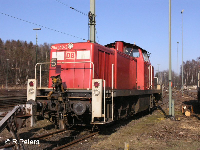 294 148-2 steht in Marktredwitz abgestellt. 10.02.08