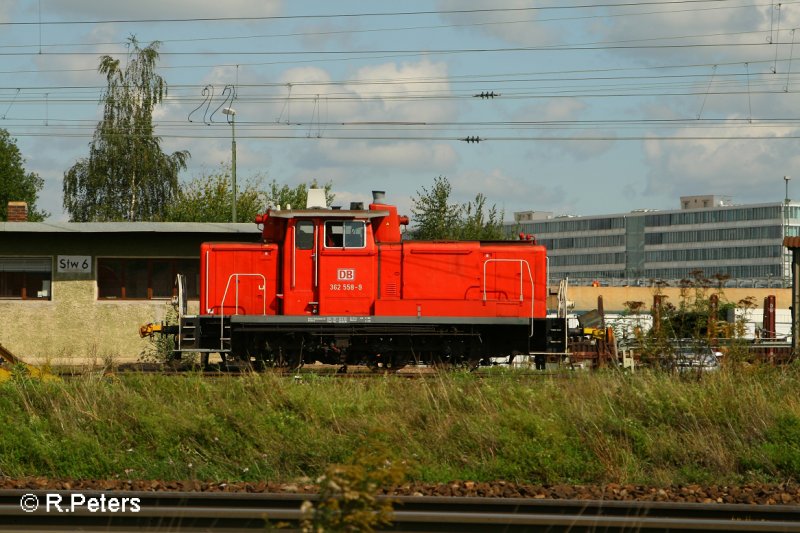 362 558-9 wartet in Regensburg Ost auf neue Rangier-Aufgaben 13.09.07