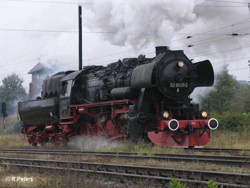 52 8029-2 bei der 52iger Parade im BW Schneweide.28.09.07